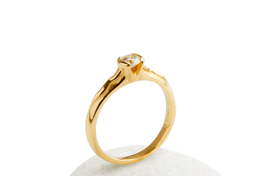 April’s engagement rings have a contemporary design making them unique & beautiful. Using Fairmined ethical Fairtrade Gold, silver & platinum with Jeweltree Diamonds. www.AprilDoubleday.com - The Ethical Jeweller