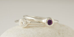 Modern Look Solitaire Engagement Ring