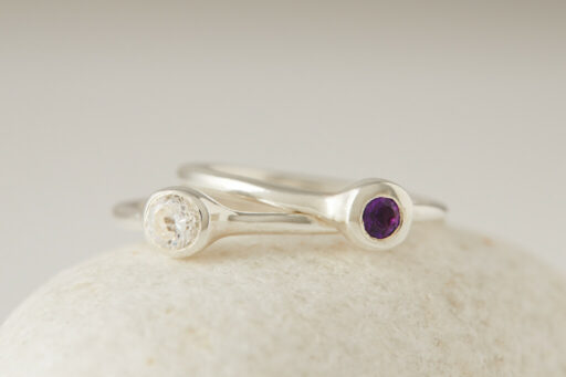 Modern Look Solitaire Engagement Ring