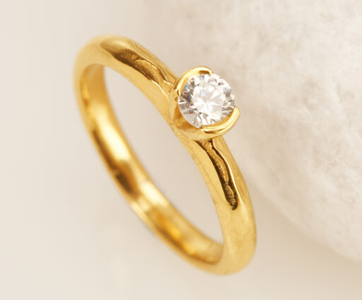 Fairtrade Gold Tulip Solitaire Engagement Ring