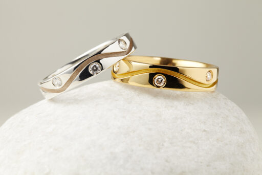 Ethical Diamond Wave Ring