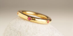 Round Sapphire Fairtrade Gold Ring