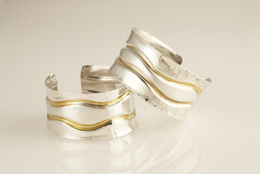 Twin Gold Wave Cuff