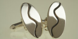 Oval Wave Cufflinks