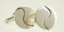Round Wave Cufflinks