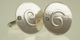 Aqua Swirl Cufflinks