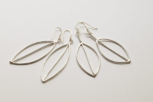Wire Leaf Earrings