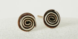 Round Oxidised Studs