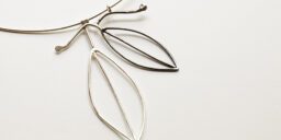 Oxidised Leaf Pendant