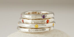 Round hammered Ring