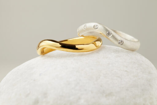Ethical Wishbone Engagement & Wedding Ring Set