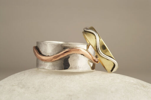 Fairtrade Gold and silver Ring or Silver and copper Ring