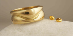 Small Wave Ethical Wedding Rings